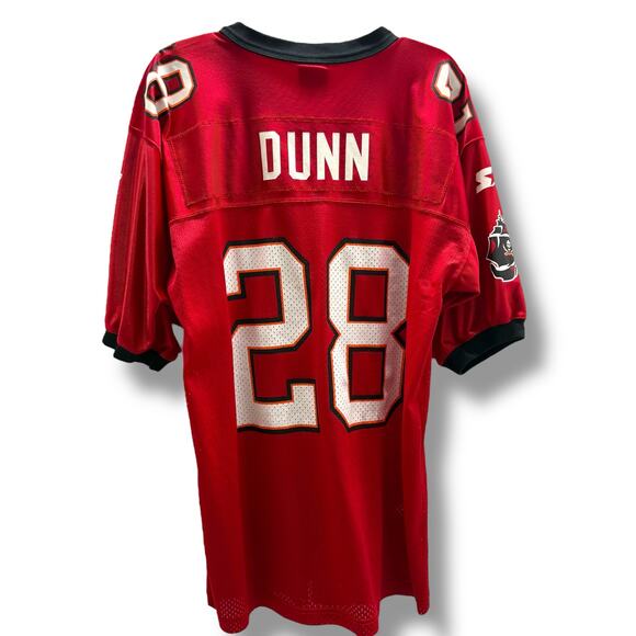 Starter Men's Vintage Warrick Dunn Tampa Bay‎ Buccaneers Jersey L 48 #28 Red - Picture 4 of 10